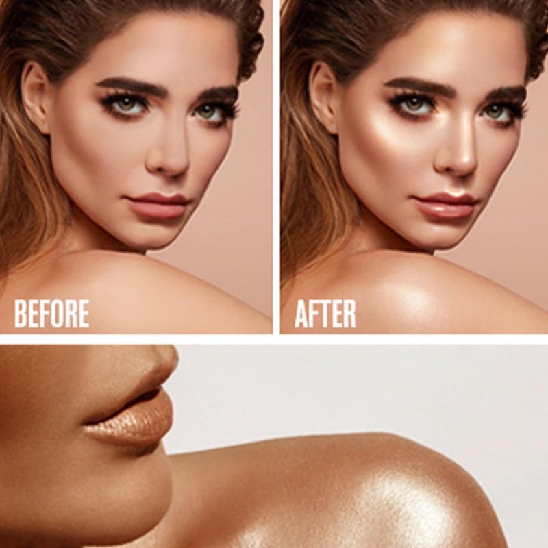 Mysense Liquid Highlighter Makeup, Natural Glow Face Highlighter Stick, Silky Smooth Light Liquid Luminizer, Long Lasting Shimmering Face Illuminator Make up, #04 Candlelight - Image 3