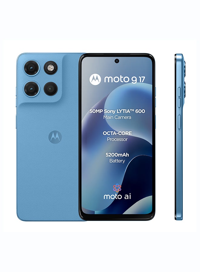 موتورولا G17 Dual SIM 4G PANTONE Alaskan Blue 4GB RAM 128GB - Middle East Version - Image 1