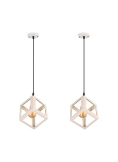 El Rawda Lighting 2 Pcs Modern And Unique Single Pendants Suitable For All Uses 22x22x70 cm 