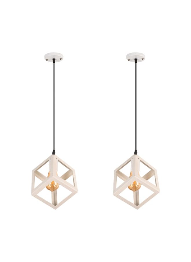 El Rawda Lighting - 2 Pcs Modern And Unique Single Pendants Suitable For All Uses 22x22x70 cm - Image 1