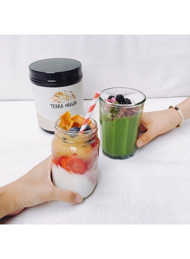 Terra Origin مسحوق مرق العظام بروتين الكولاجين، كولاجين طبيعي من مصادر غذائية حقيقية مع 17 جرام بروتين، لدعم الشعر والبشرة والأظافر والمفاصل، 20 حصة، فانيليا - Image 3