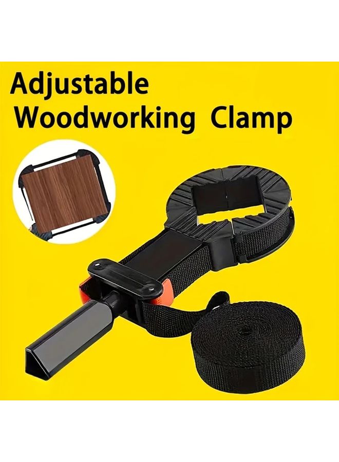 Black Adjustable Woodworking Clamp 90 Degree Right Angle Multi Functional Quick Adjust Band - Image 2