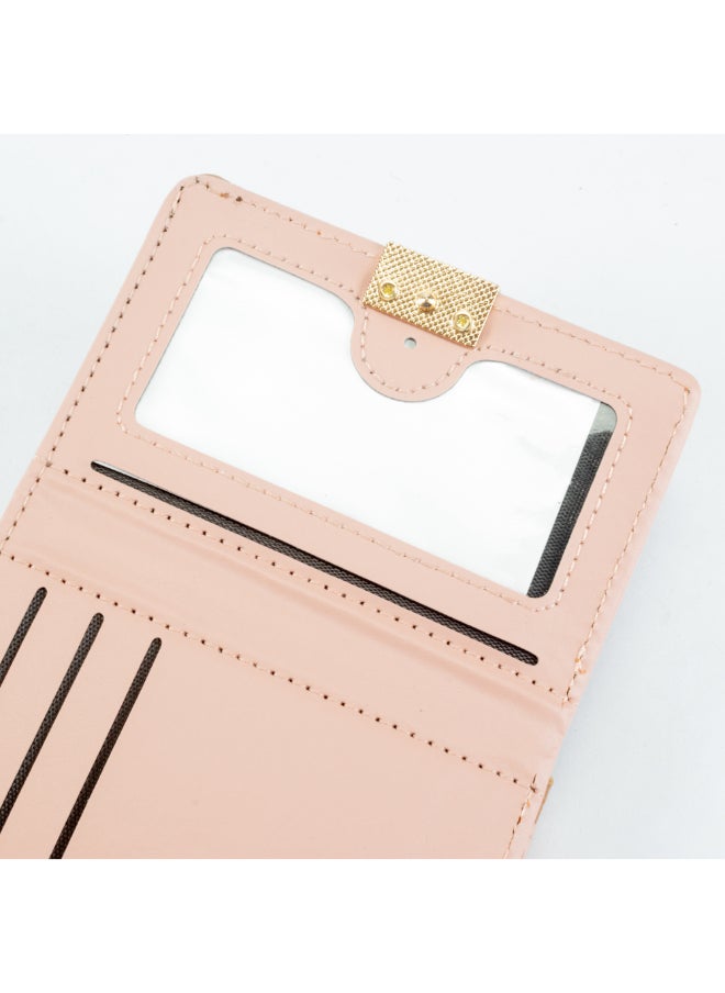 Generic Leather Flip Wallet & Card Holder with Multiple  Pockets Grey  - Image 4