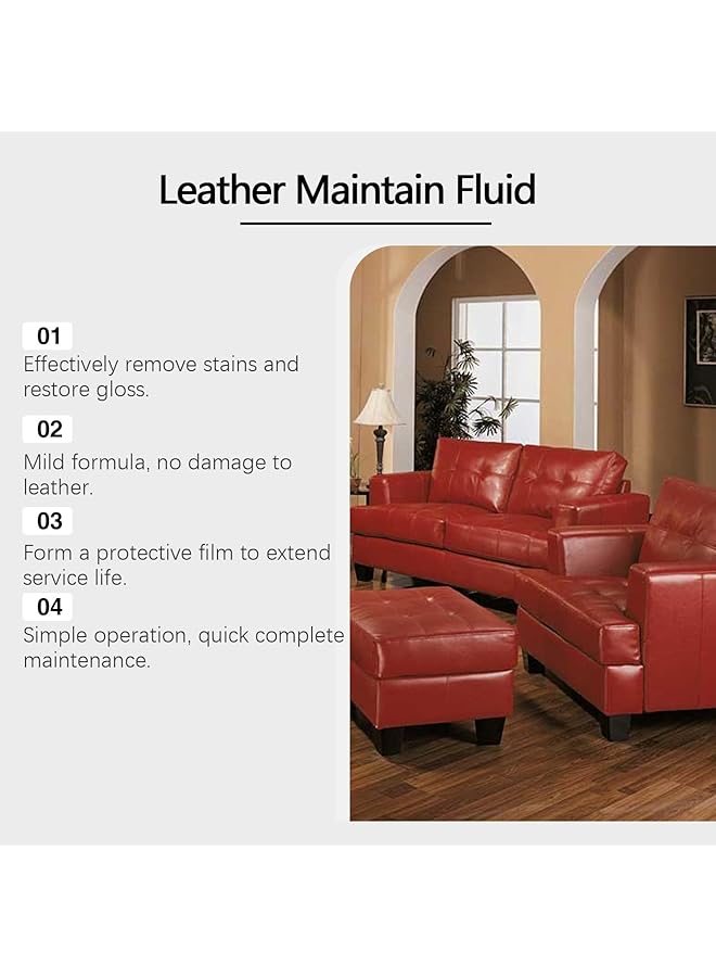 KASTWAVE Leather Maintenance Fluid, Deep Moisturizing Long-Lasting Polish For Leather Care, Protection Against Dryness Pollution Leather Protectant, Polishing Care, Brightening, Cleaning(100Ml) - Image 5