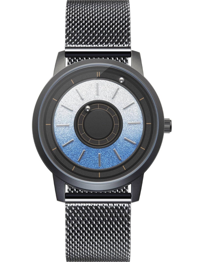 EUTOUR Men Watch Wrist Magneto Watch Magnetic Watches Minimalist Unisex Watch with Stainless Sliver Strap - Image 1