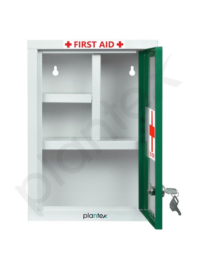 Plantex Metal Emergency First Aid Box for Home/Medical Kit Box for Medicine Storage with Multi Compartments for School, Office - Lockable (Green & White) Big Size, Wall Mount - Image 4