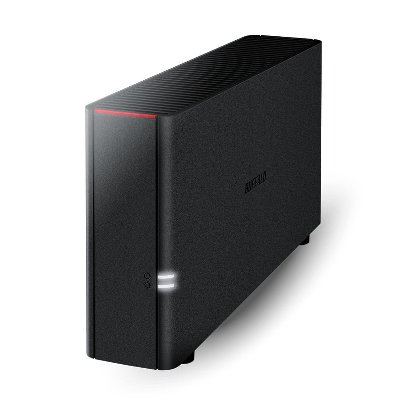 BUFFALO LinkStation 210 2TB 1Bay NAS تخزين متصل بالشبكة مع أقراص HDD صلبة متضمنة تخزين NAS يعمل كخدمة سحابية منزلية أو جهاز تخزين شبكي للمنزل