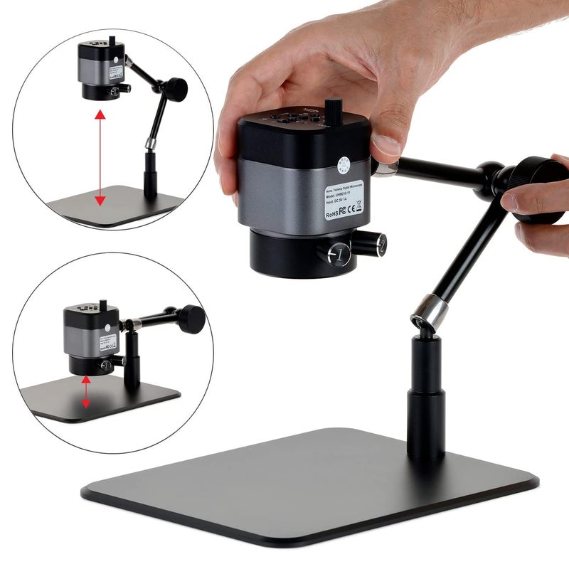 AmScope AmScope UHM210 Series 1080p 20MP HDMI Digital Microscope on 11 Articulating Arm  - Image 3