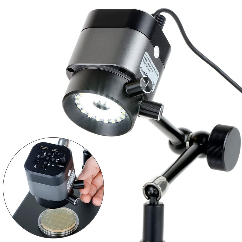 AmScope AmScope UHM210 Series 1080p 20MP HDMI Digital Microscope on 11 Articulating Arm  - Image 2