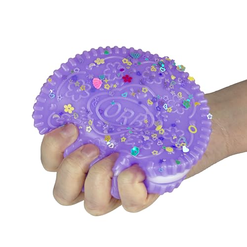 The Orb Factory ORB فضوليات كعكة تاباليشس العملاقة الأرجوانية القابلة للعصر سوبر ناعمة بحجم عملاق كعكة ساندويتش قابلة للعصر للعب طعام ألعاب فidget للأطفال والبالغين - Image 5