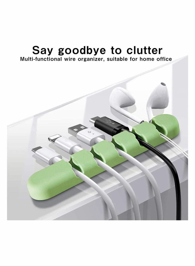 Captaintech 3 Pack Cable Clip Organizer Management, Mini Cable Tidy Holders Adhesive Hooks Wire Cord Holder for Power Cords and Charging Accessory Cables Mouse Cable PC Office and Home - Image 2