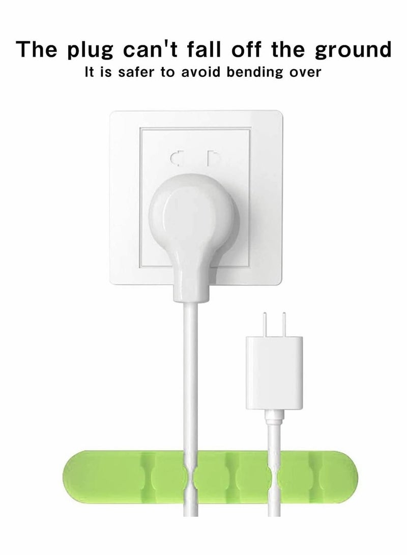 Captaintech 3 Pack Cable Clip Organizer Management, Mini Cable Tidy Holders Adhesive Hooks Wire Cord Holder for Power Cords and Charging Accessory Cables Mouse Cable PC Office and Home - Image 5