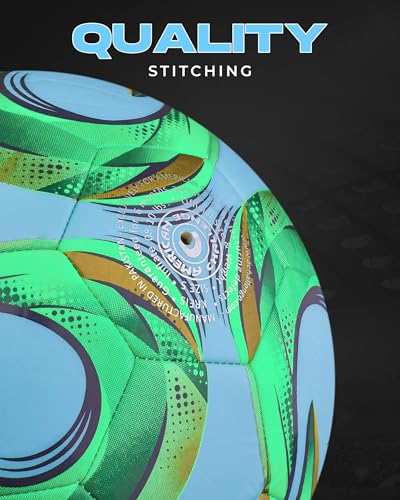 American Challenge Kreis Soccer Ball – Professional Training Soccer Ball for Grass Fields – Durable TPU Machine Stitched Soccer Balls – Sizes 3, 4 & 5 – Outdoor Practice & Match Play - Image 4
