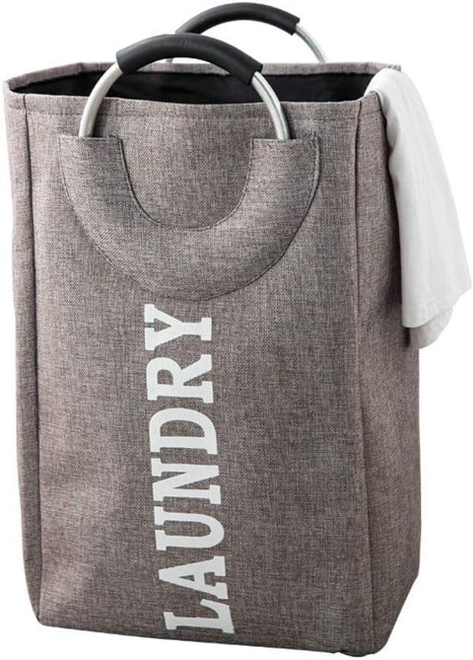 LARGE LAUNDRY BASKETS LAUNDRY BAG LAUNDRY BIN COLLAPSIBLE LINEN FABRIC LAUNDRY HAMPER FOLDABLE DIRTY WASHING BIN PORTABLE CLOTHES STORAGE BAG WITH HANDLE BLACK