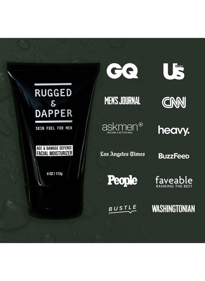 RUGGED & DAPPER RUGGED & DAPPER Age Defense Mens Face Moisturizer | 4oz | Hydrating Mens Face Lotion | Unscented + Anti- Aging Formula for Clear Skin | Natural Ingredients | Made in USA  - Image 5