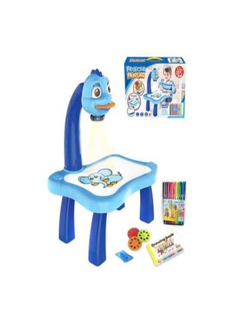 Adjustable Rotating Kids Projector Painting With 12 Colour Markers And 24 Patterns To Trace