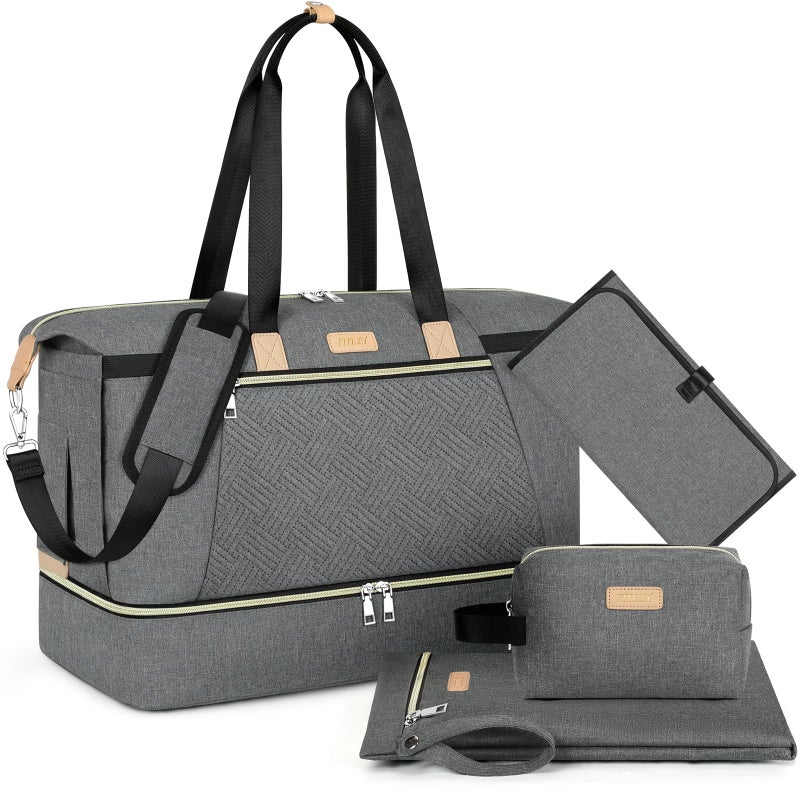 ITIEZY Diaper Bag Tote for Baby Large Mommy Bag with Portable Changing Pad Multifunctional Hospital Bags Travel Bag for Mom Dad