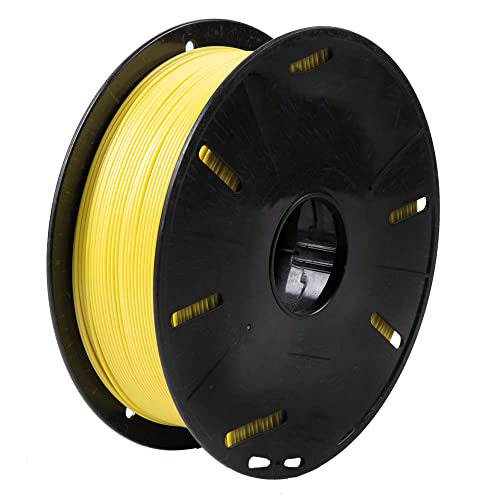 Tesseract Premium PLA + 2.85mm 3D Printing Filament | Dimensional Accuracy +/- 0.03mm | Compatible with Most FDM Printers | 1 KG 3D Printer Filament - PLA Yellow (Quantity 1) - Image 1
