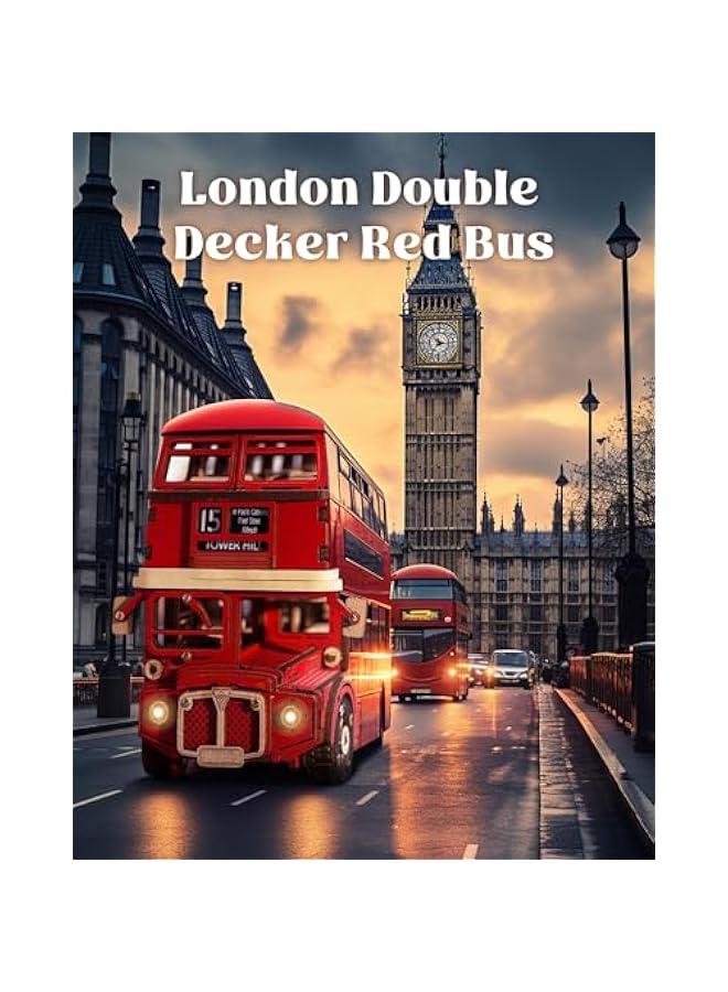 3D Wooden Puzzles London Tour Bus 4.4 Wood Model Toy Car to Build Crafts for Adults Collectibles Gifts for Boys Girls - Image 2