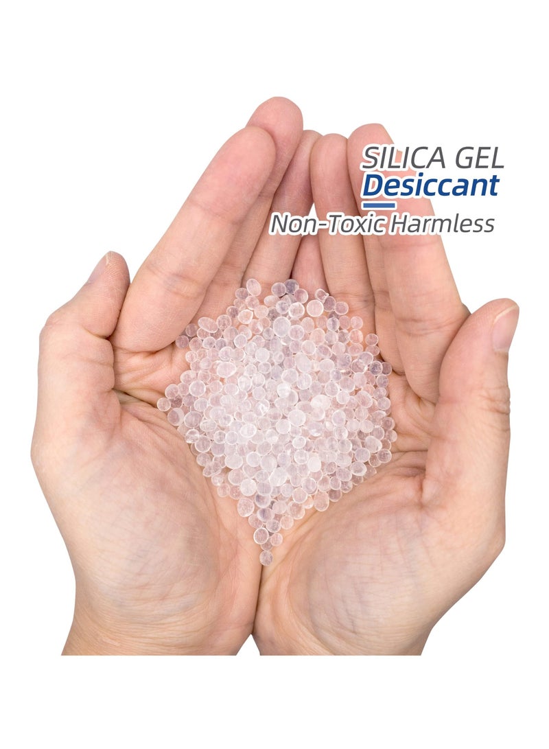 GNAFOTU 200 Packs 1 Gram Desiccant Packets, Food Safe Silica Gel Desiccant Packets, Premium Moisture Absorbers for Food Storage, Desiccant Beads Packet for Moisture Storage Control - Image 4