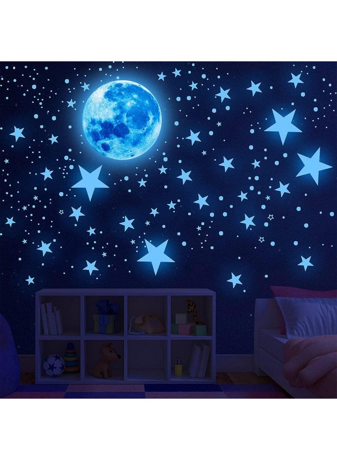 Nouata Glow in The Dark Stars,Glowing Stars and Moon Wall Decals, 1088 Pcs Ceiling Stars Glow in The Dark Kids Room Wall Decor, Perfect for Kids Nursery Bedroom Living Room - Image 1