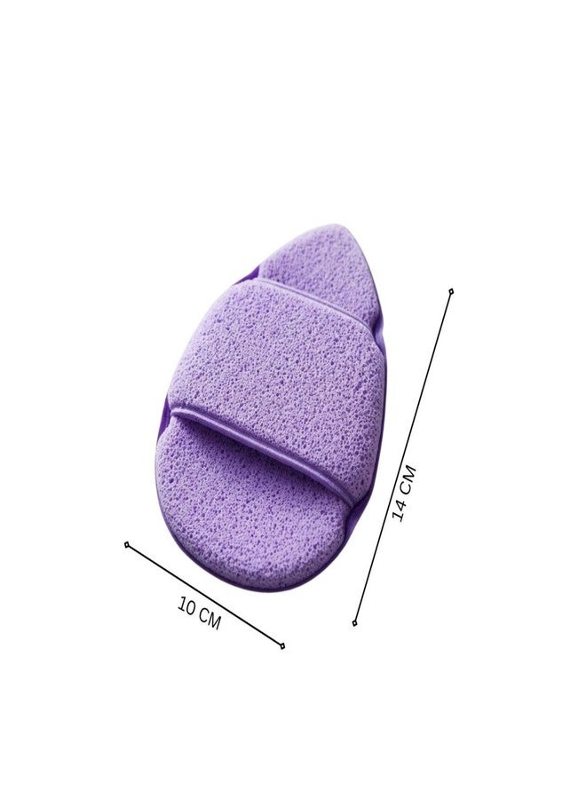 Baskety Reusable Makeup Remover Sponge Pad – Soft Facial Cleansing Puff for Removing Makeup, Deep Pore Cleaning, Gentle Exfoliating Face Sponge (Purple) - Image 1