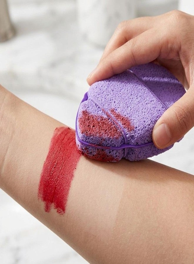 Baskety Reusable Makeup Remover Sponge Pad – Soft Facial Cleansing Puff for Removing Makeup, Deep Pore Cleaning, Gentle Exfoliating Face Sponge (Purple) - Image 4