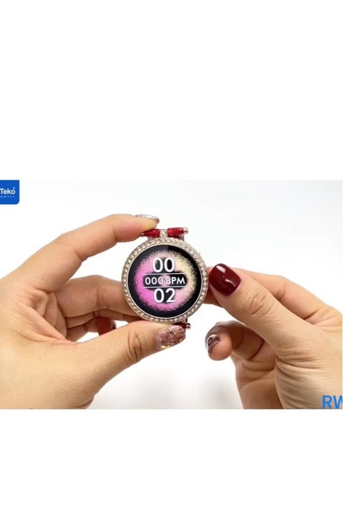 Haino Teko Germany RW-21 Smart Watch for Women & Girls – Gold Dial, Bluetooth Calling, Heart Rate Monitor, Stylish Design with Smart Features - Image 3