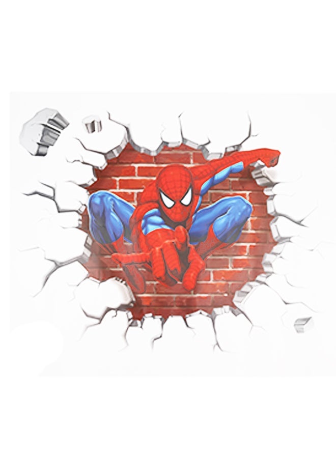 NIBEMINENT 3D Spider Man Wall Sticker Multicolour 50centimeter - Image 1