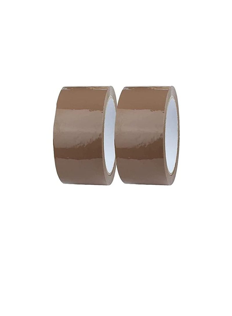 ROBUSTLINE Robustline Brown Packaging Tape 2 Inch for Parcels and Boxes - This Brown Packing Tape Provides a Strong, Secure and Sticky Seal for Your Cardboard Boxes and for Moving House (50 YRD). (4)  - Image 1