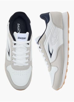 Dash Men Panelled Lace-Up Sneakers  - Image 1
