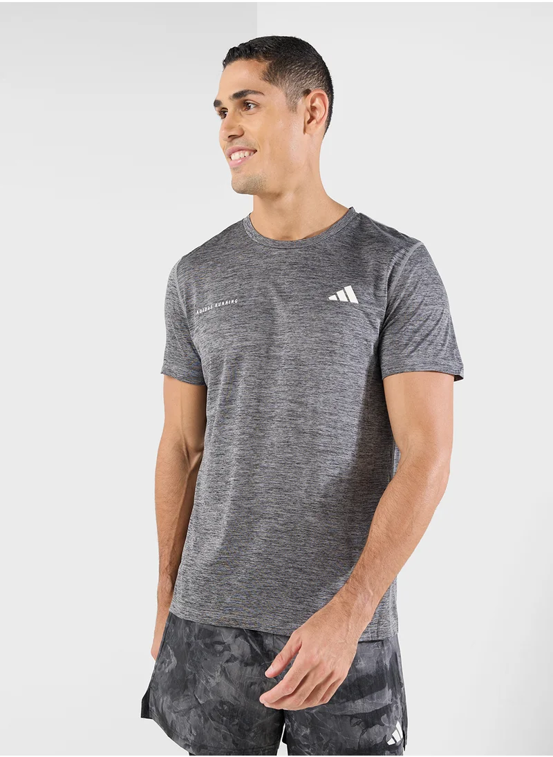 Adidas Own The Run Melange T-Shirt