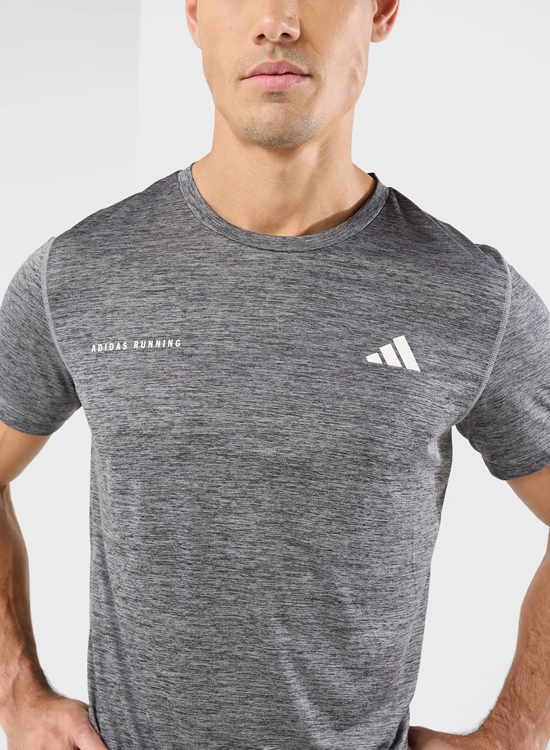 Adidas Own The Run Melange T-Shirt