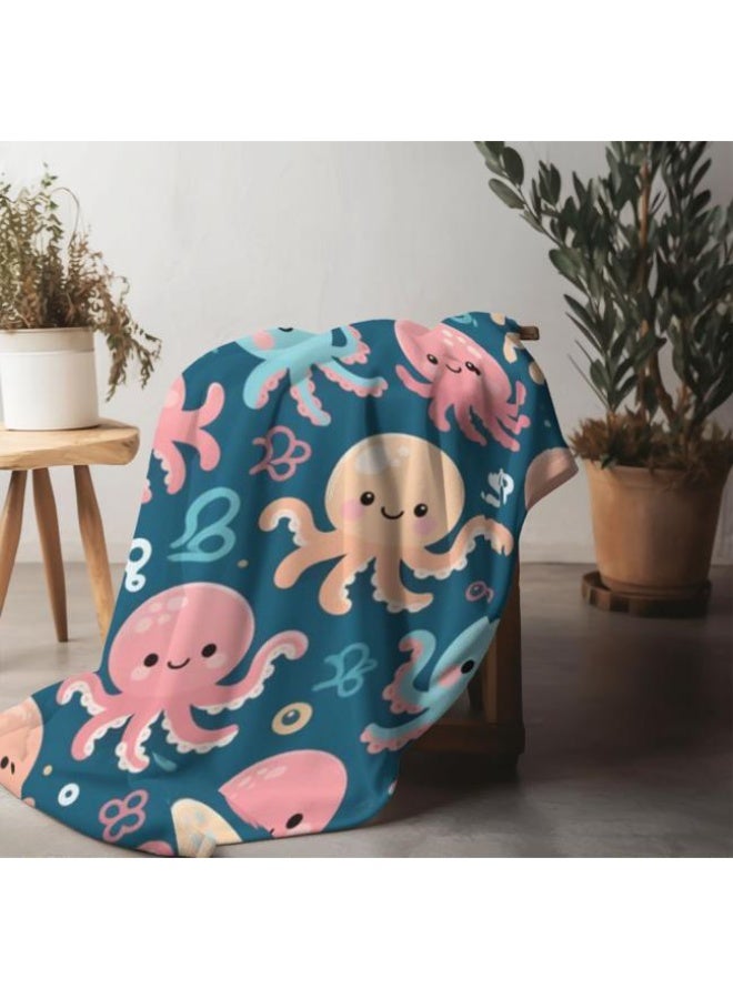 general Baby and children's cartoon flannel thin blanket (warm and comfortable, suitable for sleep, game use) 70cm*100cm - Image 1