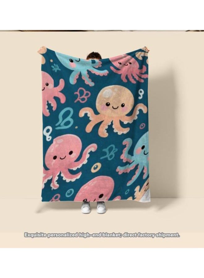 general Baby and children's cartoon flannel thin blanket (warm and comfortable, suitable for sleep, game use) 70cm*100cm - Image 4