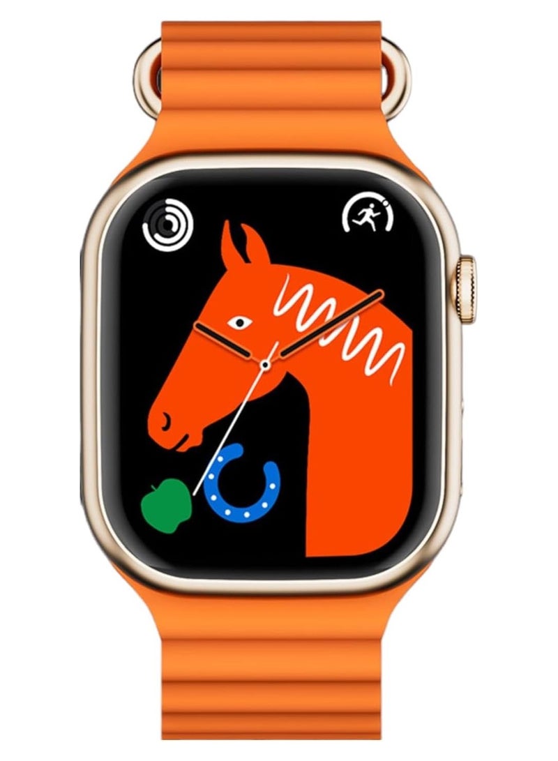 Lenyes Lenses smart watch, interchangeable straps Orange Color Straps - Image 1