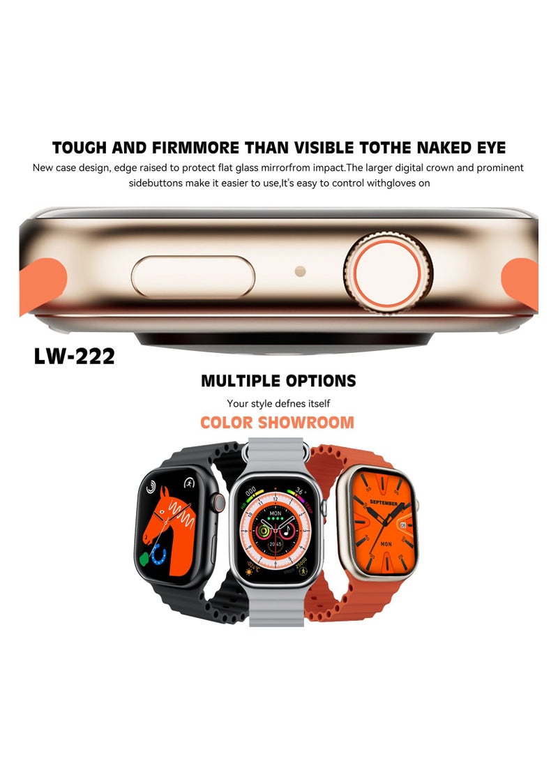 Lenyes Lenses smart watch, interchangeable straps Orange Color Straps - Image 4