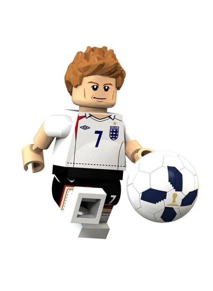 NIBEMINENT - Lego men figures, 8-piece World Cup players set, football figures for kids and enthusiasts, kids’ building blocks, construction, boys, toys, children, girls, game, construction toys kids, unique sets - Image 1