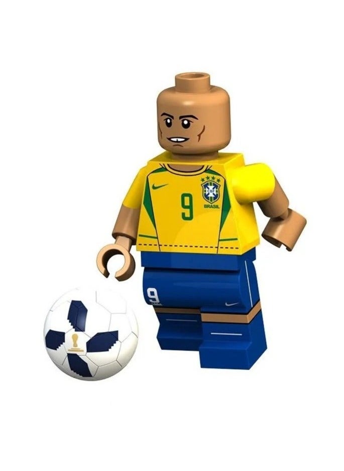 NIBEMINENT - Lego men figures, 8-piece World Cup players set, football figures for kids and enthusiasts, kids’ building blocks, construction, boys, toys, children, girls, game, construction toys kids, unique sets - Image 1