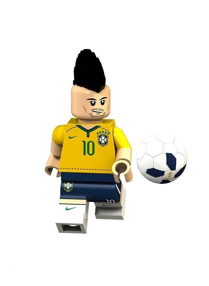 NIBEMINENT - Lego men figures, 8-piece World Cup players set, football figures for kids and enthusiasts, kids’ building blocks, construction, boys, toys, children, girls, game, construction toys kids, unique sets - Image 1