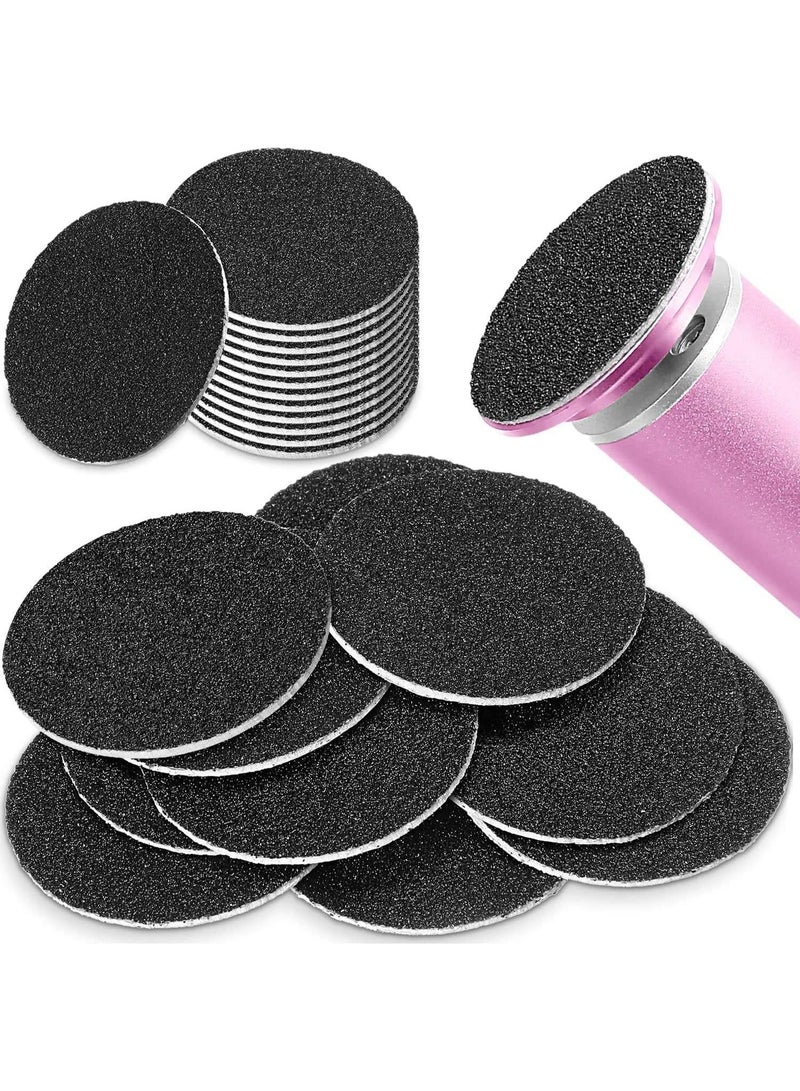 Excefore 180pcs Self-adhesive Sandpaper Disk Replacement Pad Foot File Disc for Electric Foot Rasp Files Callus Cuticle Hard Dead Skin Removal Pedicure Tools (80 Grit, 100 Grit, 180 Grit) - Image 1