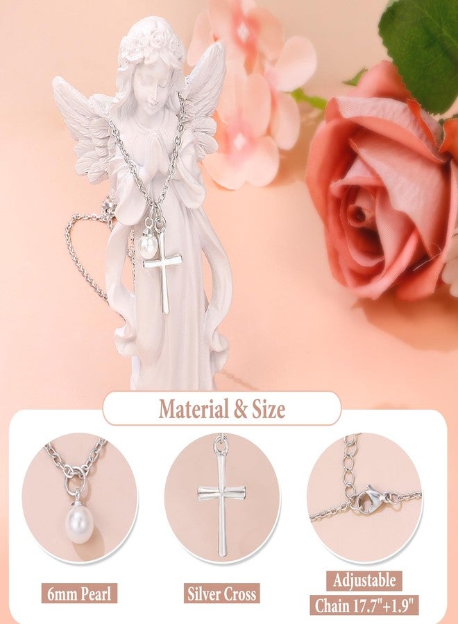 Sereney 13th Birthday Gifts for Girls, Pearl Cross Necklace as Gifts for 13 Year Old Girl, Faith Necklace 13 Birthday Girl Decorations as 13 Yr Old Girls Gift for Daughter Niece Granddaughter - Image 4