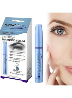rapidbrow EyeBrow Enhancing Serum, Rapid Brow, Eyebrow Serum, Eyebrow Growth Serum, Brow Serum for Thicker, Fuller and Healthier Looking, Brow Growth Serum, Creates Visible Results, 3 ml / 0.1 fl oz  - Image 1