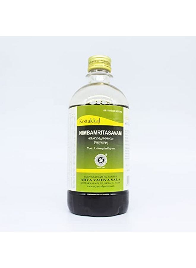 Kottakkal Arya Vaidya Sala - Kottakkal Arya Vaidya Sala Nimbamritasavam-450ml (Pack of 3) - Image 1