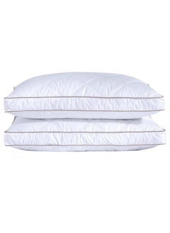 Swift Bed Pillows for Sleeping 2 Pack - Ultra Soft Breathable Down Alternative Pillows - Hotel Luxury Collection Pillows for Back Stomach or Side Sleepers  48x74cm  - Image 1