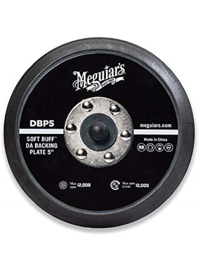 Meguiar's Dbp5 5" Soft Buff Da Backing Plate - Use With Mt300 Dual Action Variable Speed Polisher - Image 1