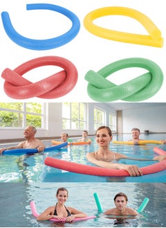 QUTOOB Pack Of 4 Swimming Noodles, Swim Pool Noodle, Water Float Aid Noodles Foam Float, Suitable for Children and Adult, Kids Floatation Device Flexible Strong Noodle Swim Support, Solid Foam Swimming Stick  - Image 1
