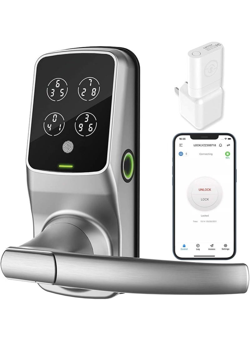 Lockly Lux Compact | Pin Genie, Code Management, App Control, Alexa, Google, Wi-Fi, Fingerprint, Offline Access - Image 1