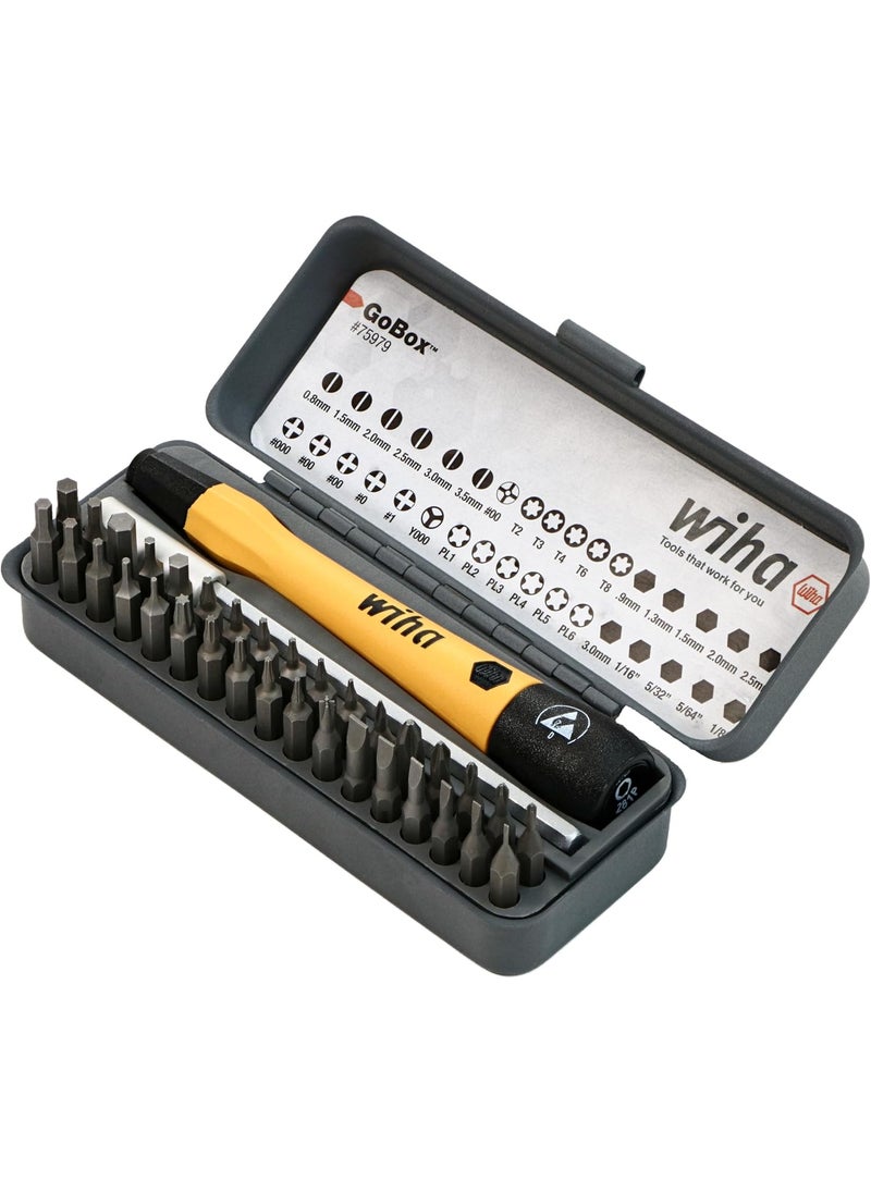 Wiha Wiha 75979 36 Piece GoBox Electronics ESD Precision Micro Bit Set  - Image 2