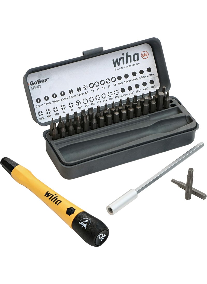 Wiha Wiha 75979 36 Piece GoBox Electronics ESD Precision Micro Bit Set  - Image 4